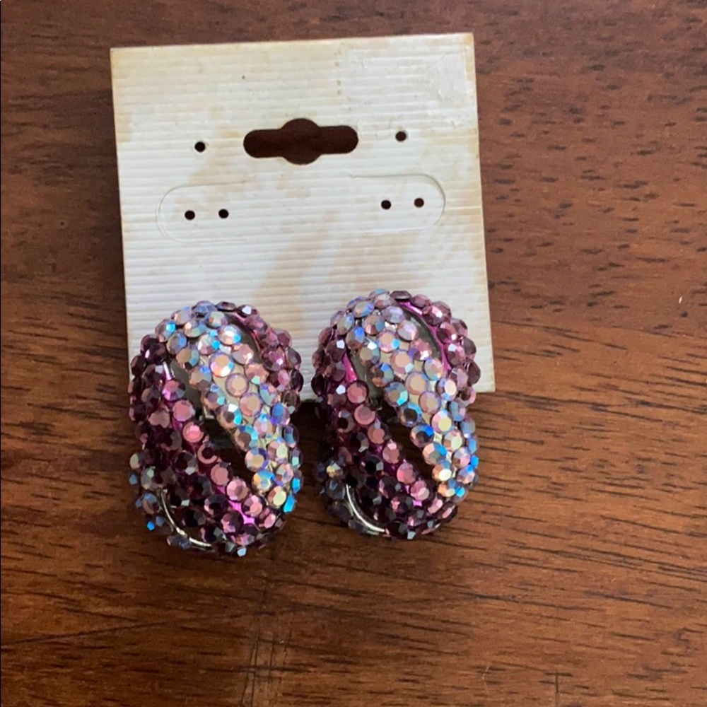 Purple earrings